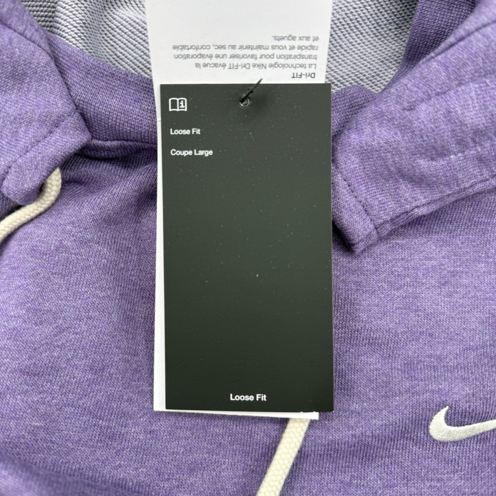 Nike Standard Issue Dri-FIT Basketball Hoodie Purple DQ5818-553 Mens Medium NEW - Picture 5 of 12